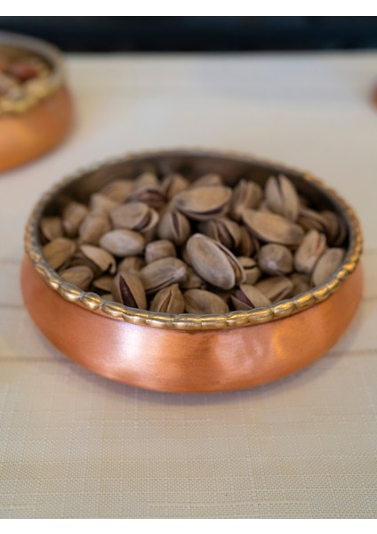 Bakır Çerezlik Eritmeli Mat Bakır Renk Gold Detaylı indirimleri