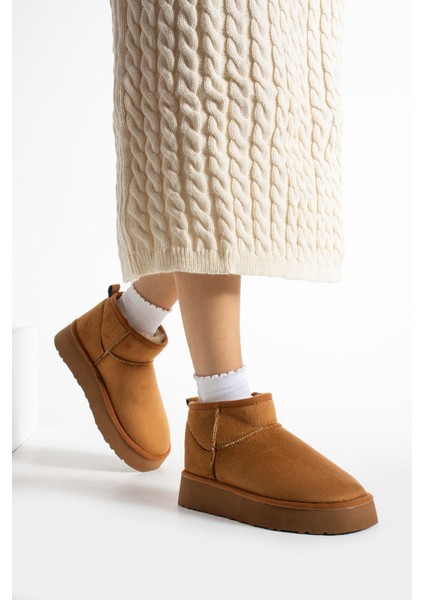 Mely Taba Süet Kalın Tabanlı Içi Kürklü Kadın Bot modelleri