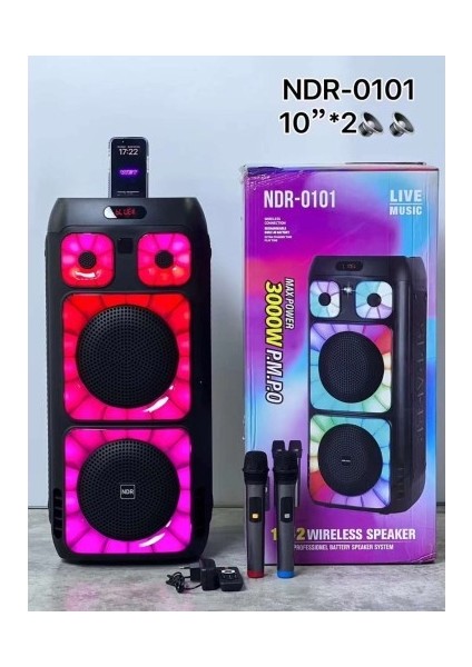 NDR-0101 Bluetooth Karaoke Taşıbilir Hoparlör