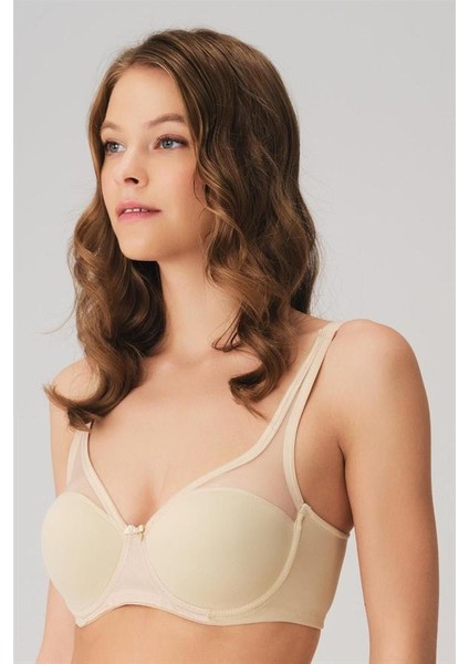 Kadın Balenli Desteksiz Dolgusuz Toparlayıcı Yumuşak Süngerli Günlük Klasik Küçültücü Sütyen (3777)