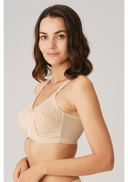Kadın Balenli Desteksiz Dolgusuz Toparlayıcı Dantelli Küçültücü Sütyen (3717) modelleri