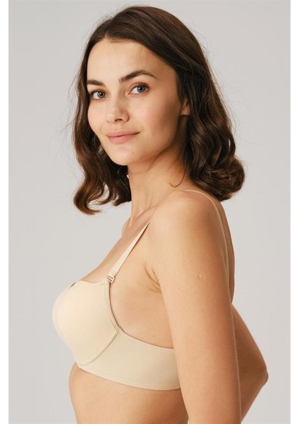 Kadın Balenli Desteksiz Dolgusuz Askıları Çıkabilen Günlük Klasik T-Shirt Sütyeni (3104S) modelleri