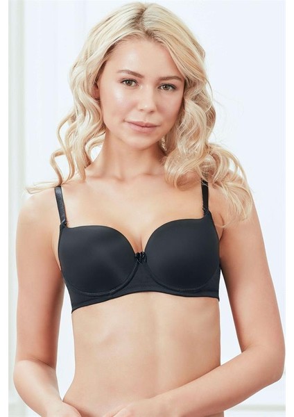 Kadın Balenli Desteksiz Dolgusuz Askıları Çıkabilen Günlük Klasik T-Shirt Sütyeni (3104S) modelleri