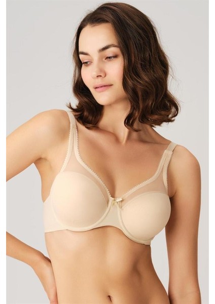 Kadın Balenli Desteksiz Dolgusuz Toparlayıcı Yumuşak Süngerli Günlük Klasik Küçültücü Sütyen (3606)