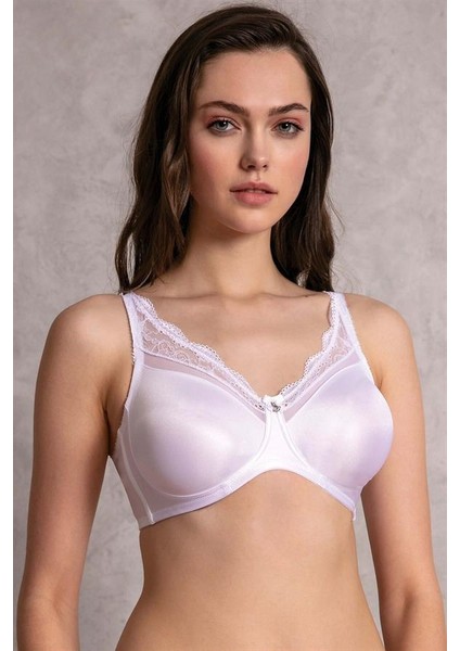 Kadın Balenli Desteksiz Dolgusuz Toparlayıcı Dantelli Küçültücü Sütyen (3712)