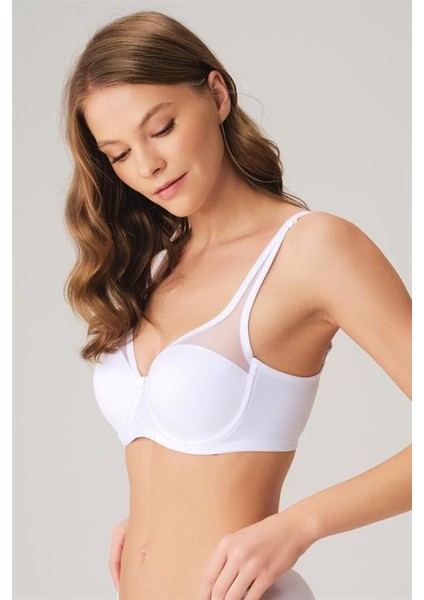 Kadın Balenli Desteksiz Dolgusuz Toparlayıcı Yumuşak Süngerli Günlük Klasik Küçültücü Sütyen (3777) modelleri