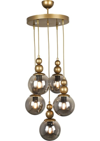 Sonsuz 5.li Avize Eskitme Füme Cam modelleri