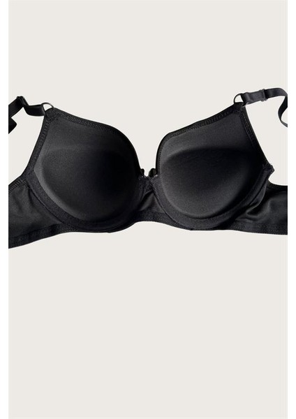 Kırmızı-Beyaz 2'li Mikro Kumaş Push Up Dolgulu Balenli Günlük Destekli Sütyen fiyatları