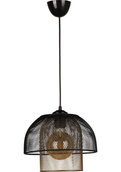 Efes Tekli Avize Siyah Eskitme Kafes modelleri