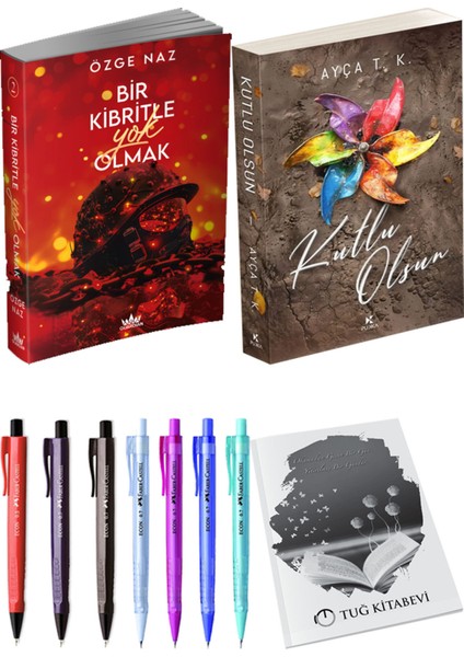 Kutlu Olsun ve Guardian Yayınları Bir Kibritle Yok Olmak 2 Özge Naz 2'li Set + Hediyeli
