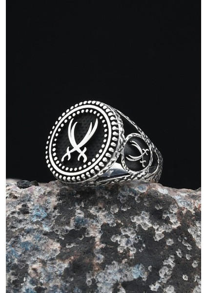 Gümüş Zülfikar Hz. Ali'nin Kılıcı 925 Ayar Gümüş Erkek Yüzüğü 901304