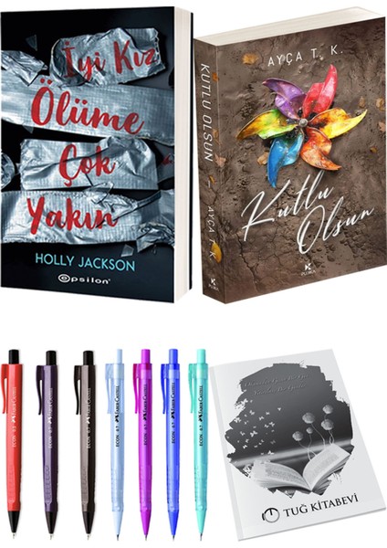 Kutlu Olsun ve Epsilon Yayınevi Iyi Kız Ölüme Çok Yakın Holly Jackson 2'li Set + Hediyeli
