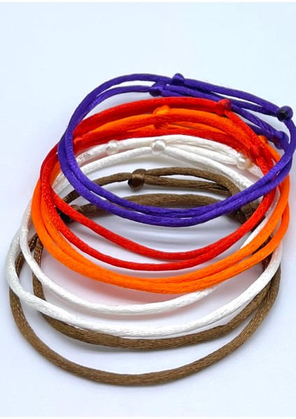 Hediyelik 10 Adet (2*5 Renk) Minimal Ipek Floş Ip Bileklik Seti fiyatları