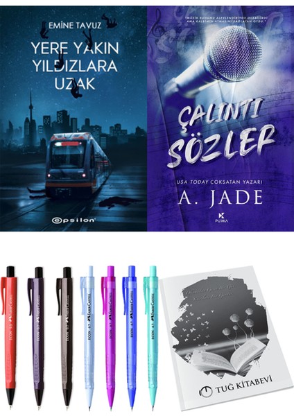 Çalıntı Sözler ve Epsilon Yayınevi Yere Yakın Yıldızlara Uzak Emine Tavuz 2'li Set + Hediyeli