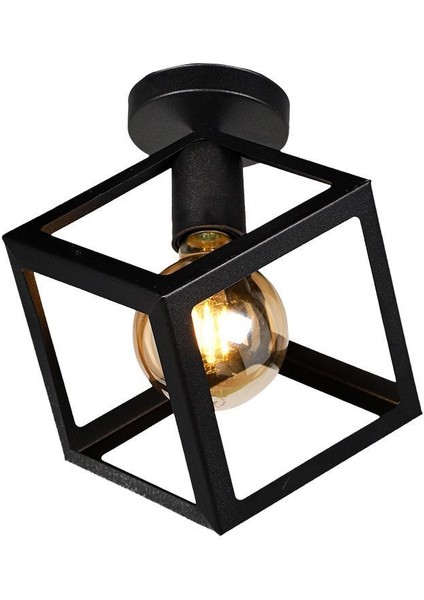 Küp Tekli Siyah Tavan Montaj Avize fiyatları