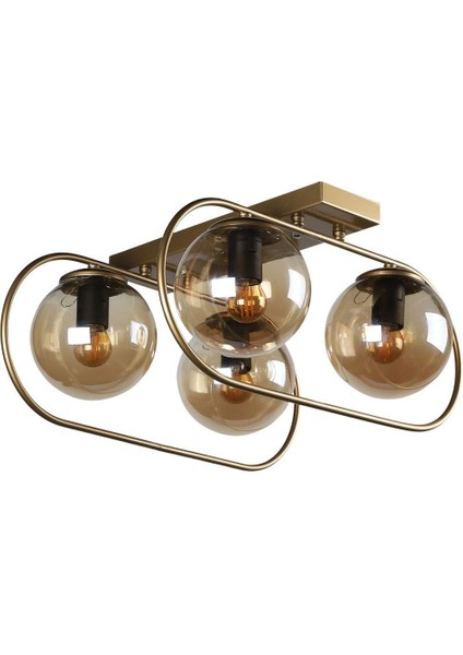 Sühan 4.lü Sıralı Eskitme Bal Glob Camlı Avize fiyatları