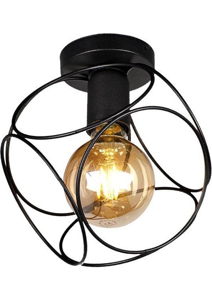 Selanik Tekli Siyah Tavan Montaj Avize fiyatları