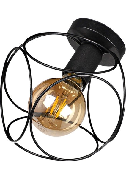 Selanik Tekli Siyah Tavan Montaj Avize fırsatları