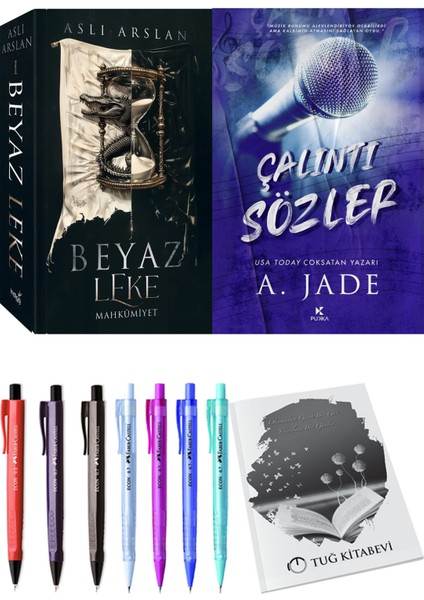 Çalıntı Sözler ve Beyaz Leke Mahkumiyet Aslı Arslan 2li Set + Hediyeli