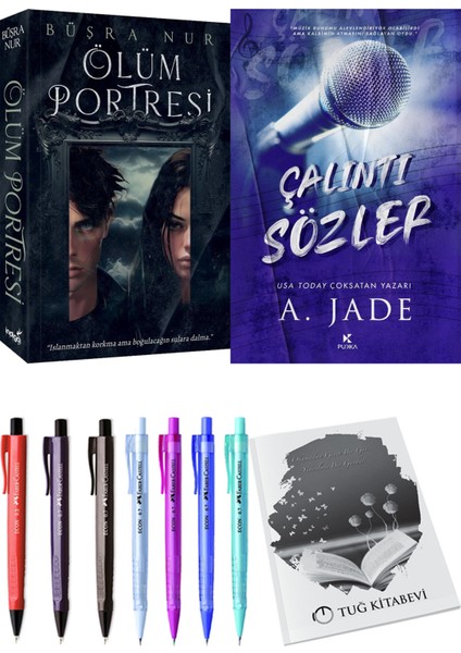 Çalıntı Sözler ve Ölüm Portresi Büşra Nur 2li Set + Hediyeli