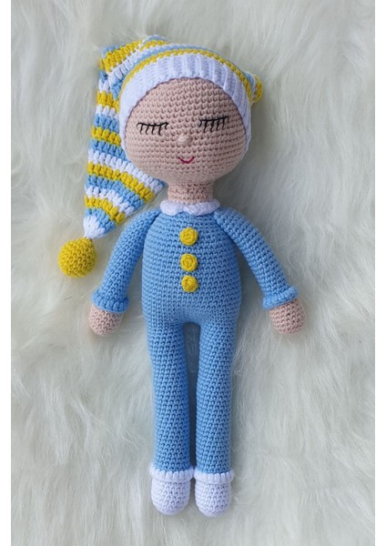 Amigurumi Organik Uyuyan Bebek
