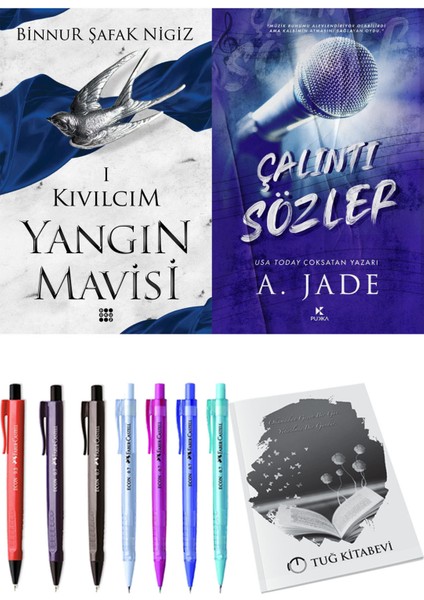 Çalıntı Sözler ve Dokuz Yayınları Yangın Mavisi 1 Kıvılcım Binnur Şafak Nigiz + Hediyeli