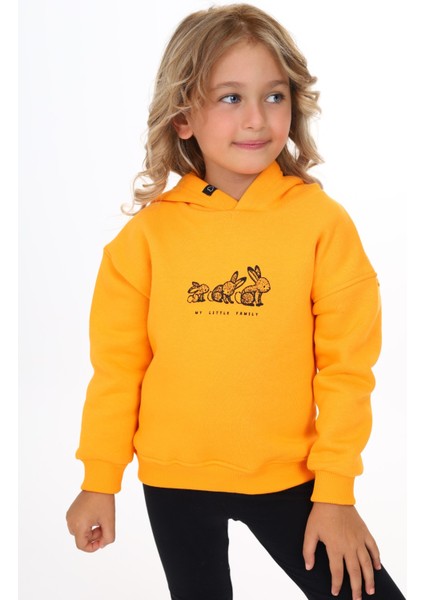 Kız Çocuk Baskılı Sweatshirt