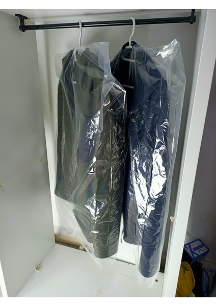 Elbise Poşeti 25 Adet - Takım Elbise Poşeti 60 x 90CM Askı Yeri Mevcut 25 Adet- Kuru Temizleme Poşeti
