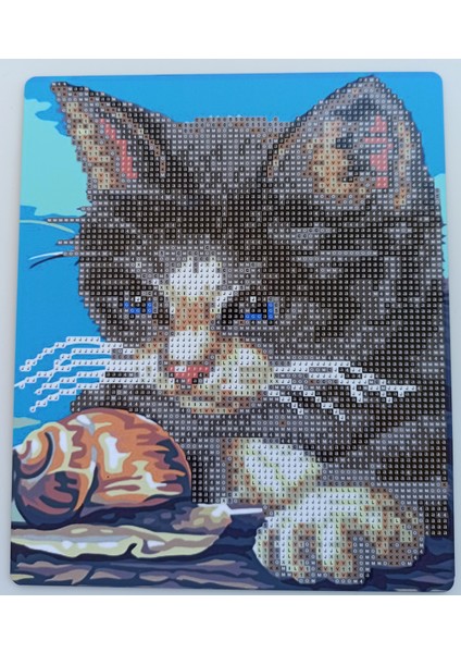 Boncuklu Taşlı Mozaik Elmas Goblen Pano Tablo Resim Puzzle Çocuklar Için 21X25 fiyatları