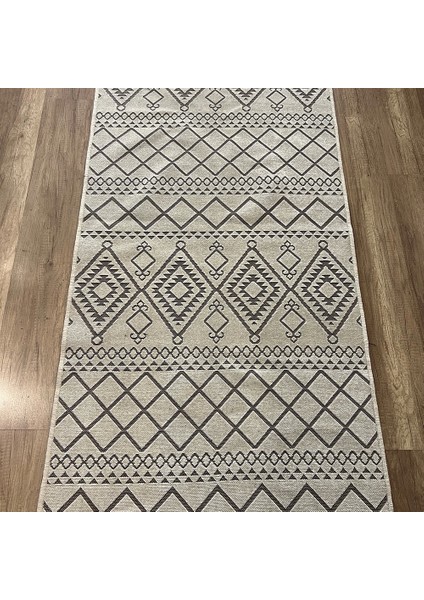 Lu x ess Halı Cool 405 Krem Yıkanabilir Kilim