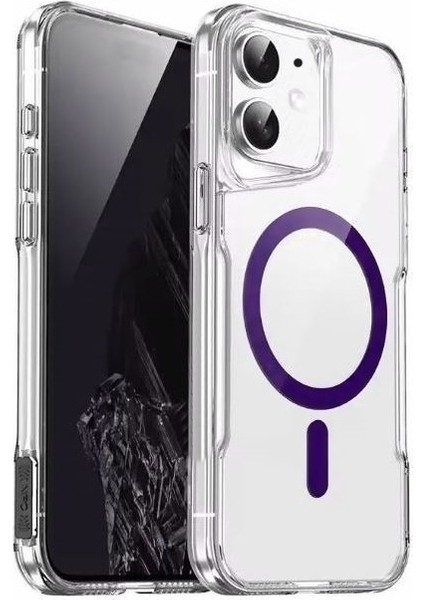 Iphone 11 Kılıf T-Max Magsafe Renkli Sert Mika Alp + Ekran Koruyucu