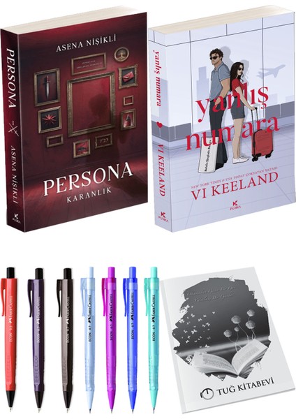 Yanlış Numara ve Persona Karanlık Asena Nişikli 2'li Set + Hediyeli