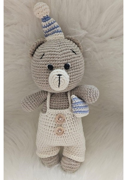 Amigurumi Organik, Elemeği Yastıklı Örgü Oyuncak Ayıcık