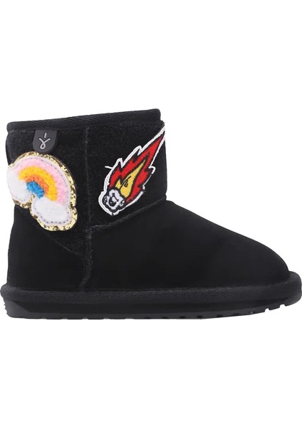 Wallaby Mini Play Unisex Çocuk Siyah Bot