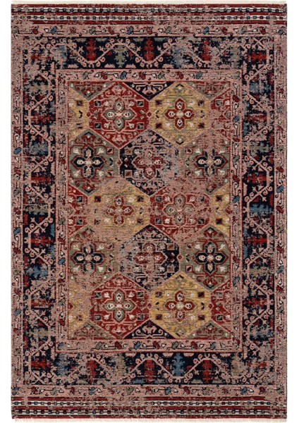 Mabel MB 01 Multy Anadolu Kilim Antik Desenli Kaymaz Taban Yıkanabilir Vintage Dokuma Makine Halısı