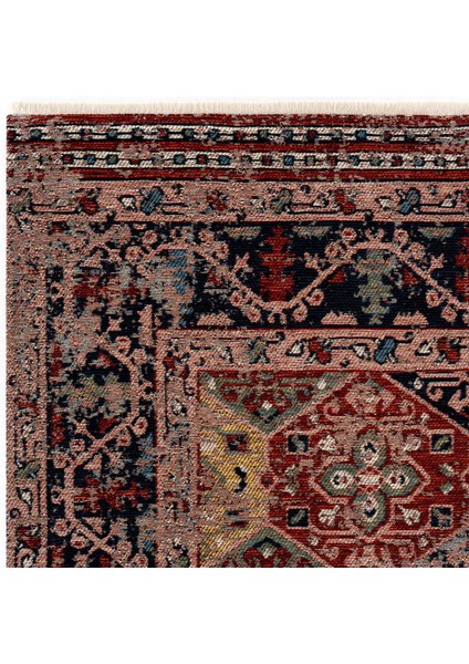 Mabel MB 01 Multy Anadolu Kilim Antik Desenli Kaymaz Taban Yıkanabilir Vintage Dokuma Makine Halısı