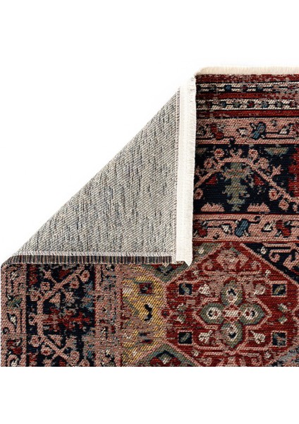 Mabel MB 01 Multy Anadolu Kilim Antik Desenli Kaymaz Taban Yıkanabilir Vintage Dokuma Makine Halısı