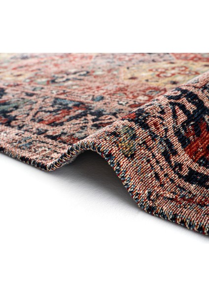 Mabel MB 01 Multy Anadolu Kilim Antik Desenli Kaymaz Taban Yıkanabilir Vintage Dokuma Makine Halısı