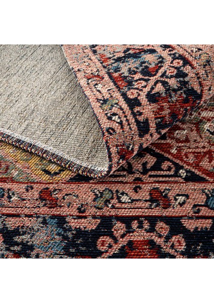 Mabel MB 01 Multy Anadolu Kilim Antik Desenli Kaymaz Taban Yıkanabilir Vintage Dokuma Makine Halısı