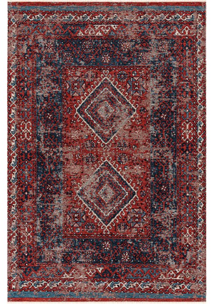 Mabel MB 02 Multy Anadolu Kilim Antik Desenli Kaymaz Taban Yıkanabilir Vintage Dokuma Makine Halısı