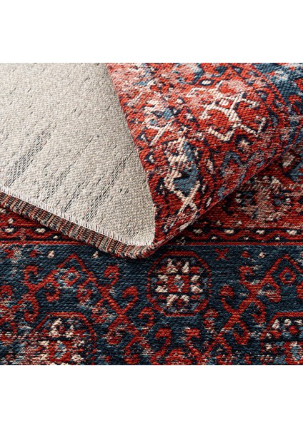 Mabel MB 02 Multy Anadolu Kilim Antik Desenli Kaymaz Taban Yıkanabilir Vintage Dokuma Makine Halısı