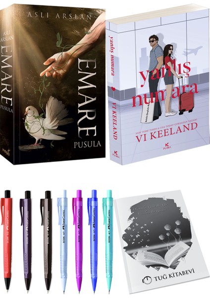 Yanlış Numara ve Emare Pusula Aslı Arslan 2li Set + Hediyeli