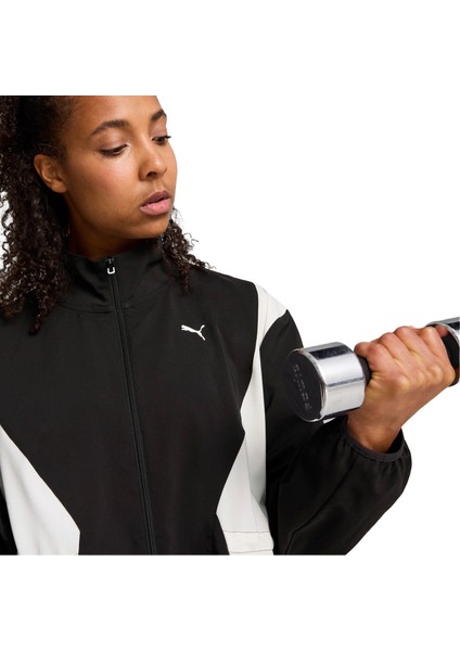 Training Woven - Long Kadın Siyah Koşu Ceketi modelleri