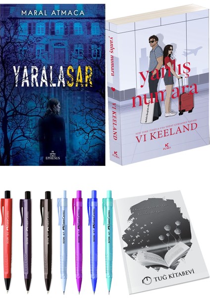 Yanlış Numara ve Ephesus Yayınları Yaralasar 1 Maral Atmaca 2'li Set + Hediyeli