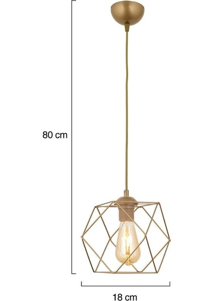 Loris Tekli Eskitme Telli Sarkıt Modern Sarkıt Mutfak Salon Sarkıt Avize