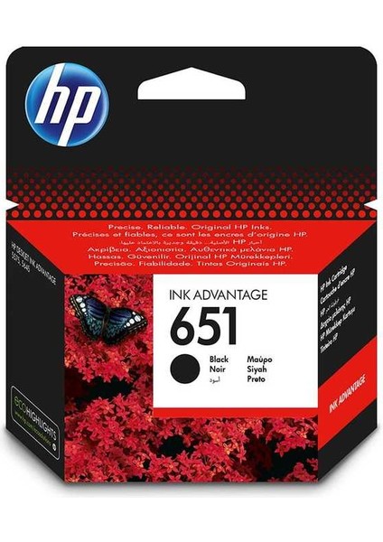 Hp 651-C2P10AE Siyah Orijinal Kartuş