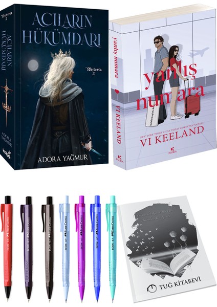 Yanlış Numara ve Acıların Hükümdarı Adora Yağmur 2li Set + Hediyeli