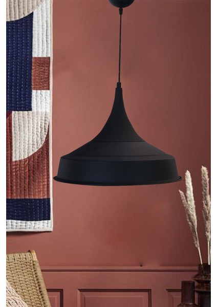 Tomsa Asaletli Siyah Tekli Avize Sarkıt Lamba Salon Yatak Odası Restoran Pastane Avizeleri fiyatları