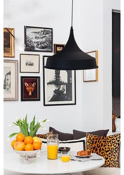 Tomsa Asaletli Siyah Tekli Avize Sarkıt Lamba Salon Yatak Odası Restoran Pastane Avizeleri modelleri