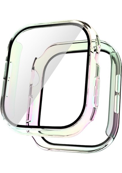 Apple Watch 10 / 11 42 mm Uyumlu Ekran Koruyucu Kasa Koruma Electroplate Parlak Tasarım Tam Koruma